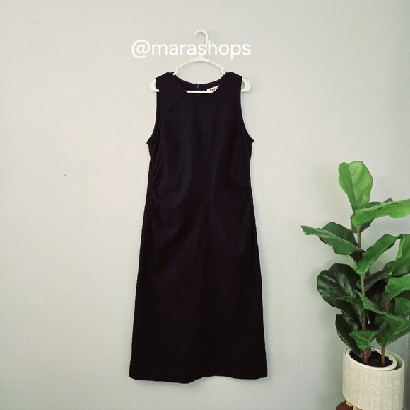 Boden Side Ruched Column Midi Dress - Picture 3 of 6